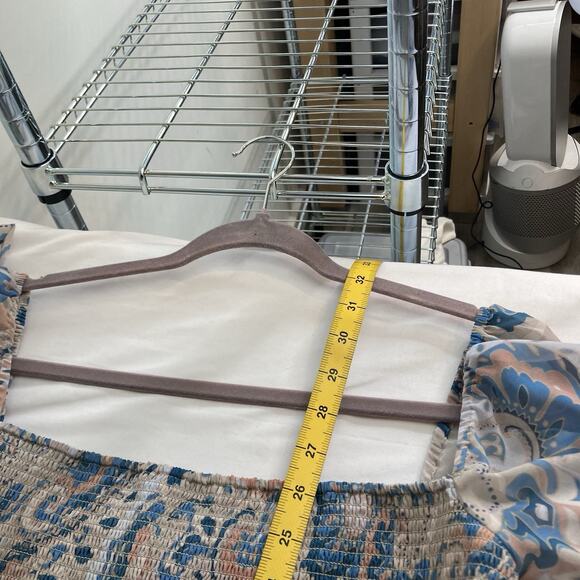 Aritzia Wilfred Pink Blue Tempest Babydoll Mini Dress Size L Fairy Coquette Boho - Picture 3 of 11